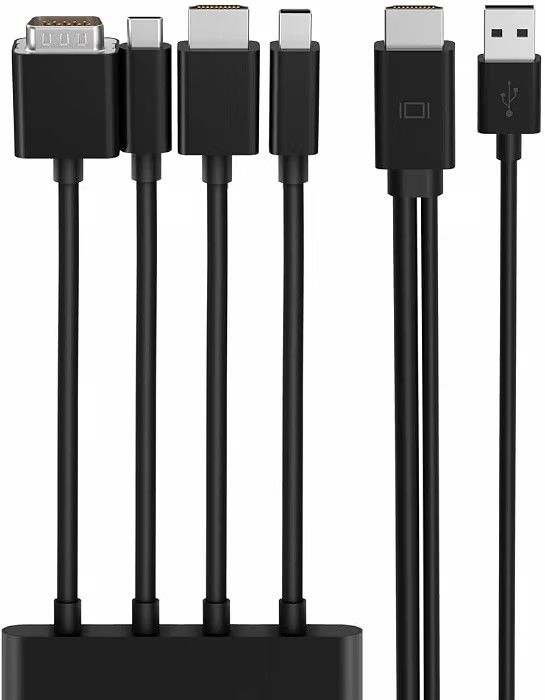 Belkin Multiport Adapter, HDMI Digital AV Adapter - Mini DisplayPort, USB-C, HDMI, VGA to HDMI Adapter, Supports 4K UHD and Audio
