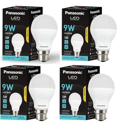 Panasonic Dura Saver 9W Bulb, B22 LED Bulb (Pack of 4)