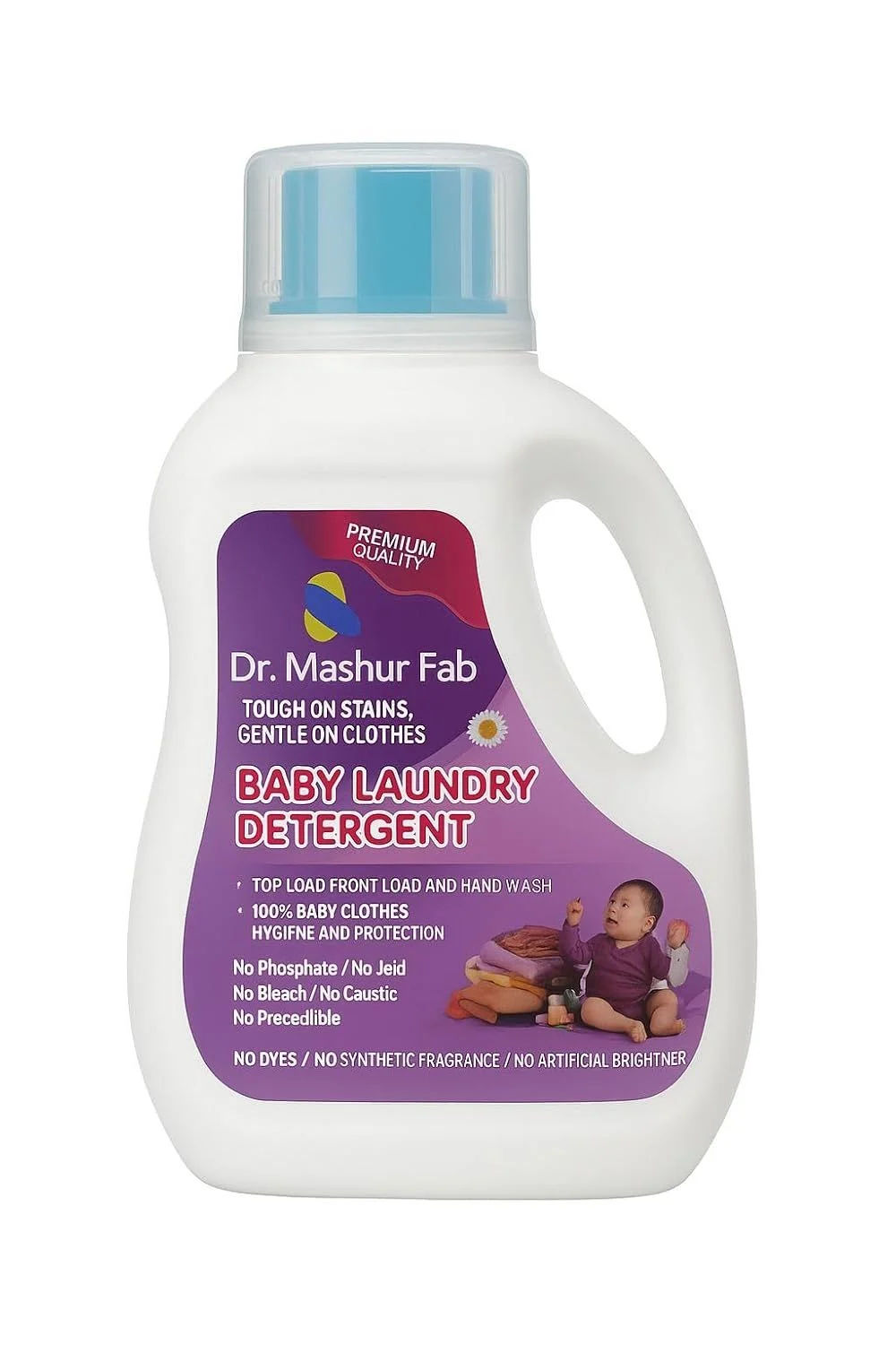 Liquid Laundry Detergent | Powerful Stain Removal | Gentle on Clothes & Skin | Suitable for Front & Top Load Machines | Fresh Fragrance cloth | baby clothes washing (1)