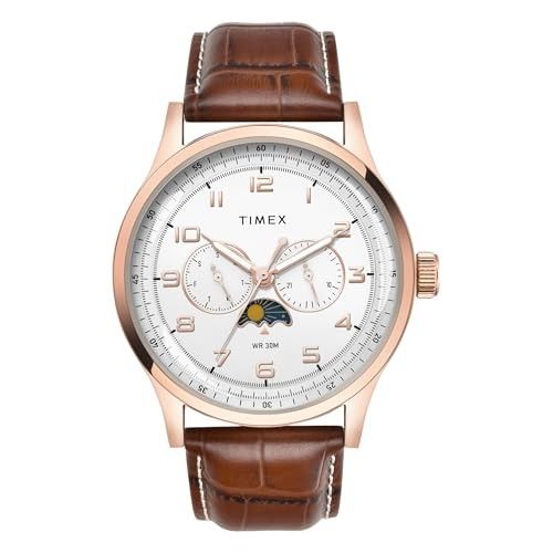 TIMEX Analog Watch for Men with Round Dial & Water Resistant Man's Wrist Watches