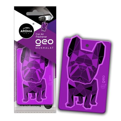 Aroma Car Perfume Hanging Car Air Freshener, Geo Dog Mukhalat (Pack of 3)