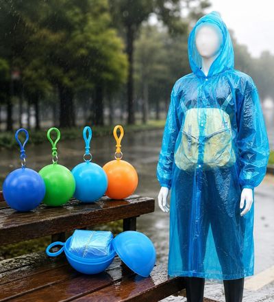 Pepperfry | Transparent Poncho Raincoat for Men & Women Pack Of 2 @ 99 | Free Shipping