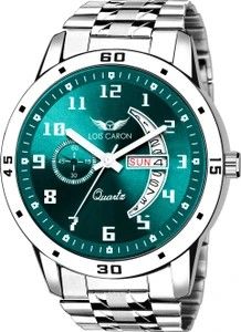 LOIS CARON LCSS-8326 Trending Day & Date Series Stainless Steel Chain for Boy Analog Watch - For Men