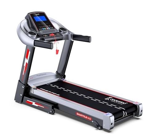 Cockatoo SmartRun 4.0 4HP Peak DC Motorized Treadmill for Home, With 3 Level Manual Incline, Max Speed 14 Km/Hr, Max User Weight 120Kg ,(DIY, Do It Yourself Installation)