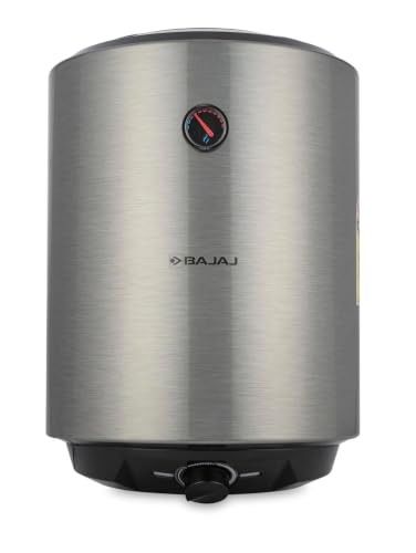 Bajaj Shield Series Reflecta 15L Storage Water Heater For Home | 5-Star Rated Geyser For Bathroom | Withstand 4.5KV Surge Voltage | 7-Yr Tank | 6-Yr Element | 2-Yr Product Warranty | Steel Finish