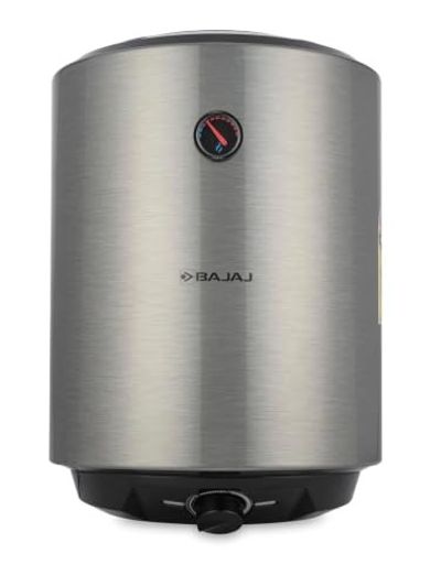 Bajaj Shield Series Reflecta 15L Storage Water Heater For Home | 5-Star Rated Geyser For Bathroom | Withstand 4.5KV Surge Voltage | 7-Yr Tank | 6-Yr Element | 2-Yr Product Warranty | Steel Finish