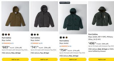 Shield Them From the Cold! Ultra-Cozy Padded & Parka Jackets Starting @ ₹496