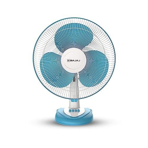 Bajaj Frore Neo Table Fan 400 MM | Table fans for Home & OfficeBlue