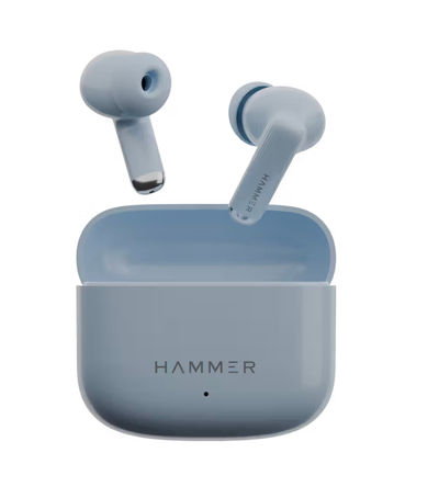 Instamart : Hammer Airflow Flex TWS Earbuds (13mm Drivers, 80H Playtime, Bluetooth 6.0, Blue)