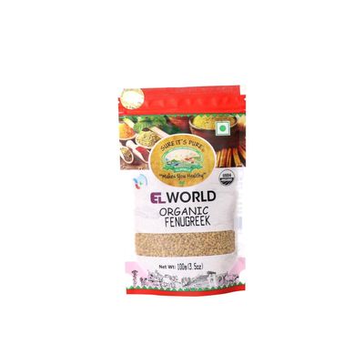 Elworld Agro Fenugreek 100g - Organic & Natural Methi Seeds | Great Deal