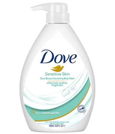 Dove Nourishing Body Wash for Sensitive Skin, 24Hrs Moisture Lock
