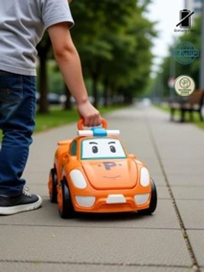 Rudransh Collections Pull Push Back Action Robot Car Toy for Kids, Transformer Racing Car Toy,
