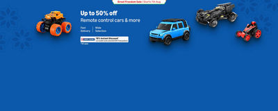 Upto 50-70% Off on remote control cars & more..