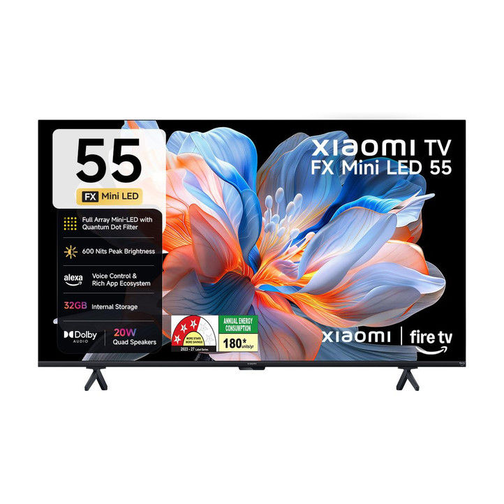 XIAOMI FX Series 138.4 cm (55 inch) Ultra HD (4K) Mini LED Smart Fire TV 2026 Edition with QLED TECHNOLOGY