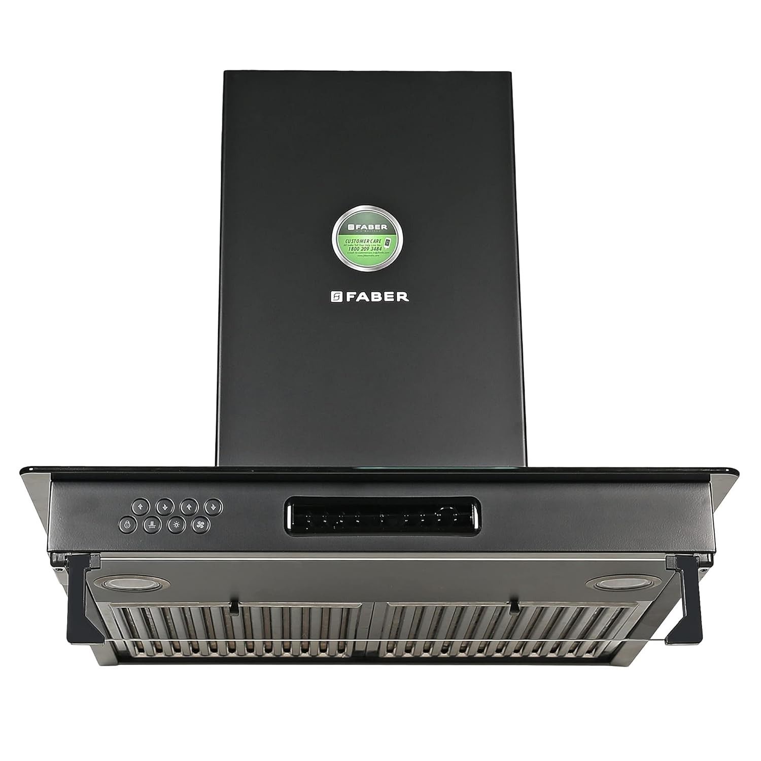Faber 3 Way Suction Chimney with Air purifier & Fan,60 cm,1095 m³/hr (HOOD 3N1 AERO. SPARKLE PRO 3D AB TC 60,Baffle Filter,Touch Control, Alligator Black)
