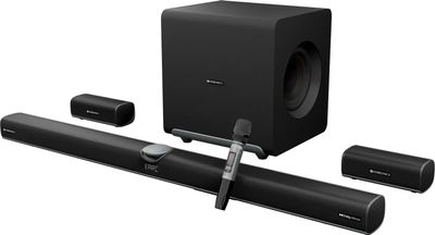 ZEBRONICS Juke Bar 11000 Dolby Atmos,DTS:X,Wireless Subwoofer & Satellite 1610 W Bluetooth Soundbar (Black, 11.2.4 Channel)