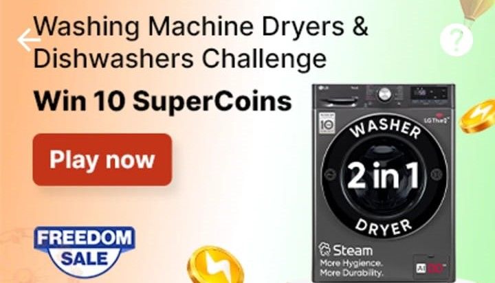 Washing Machine Dryers And Dishwashers supercoin challenge (for users did not get previously)