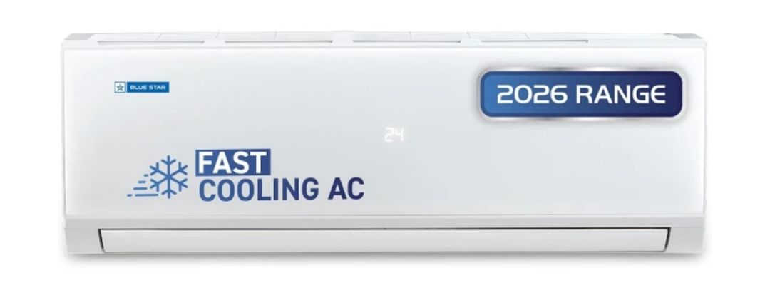 Blue Star 2026 Model 1.5 Ton 3 Star Split Inverter AC (IA317PXU, White)