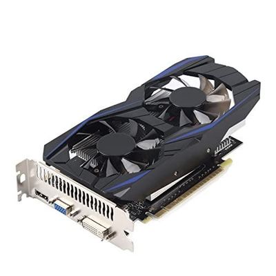 VBESTLIFE 1050Ti 4GB Graphics Card, DDR5 128Bit GPU, 700MHz PCIE 2.0 Gaming Video Card, Desktop Computer Graphics Card with Dual Cooling Fan