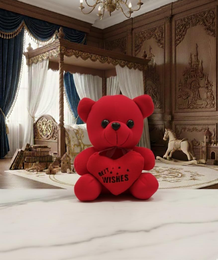 Cute Plush Teddy Bear with Heart