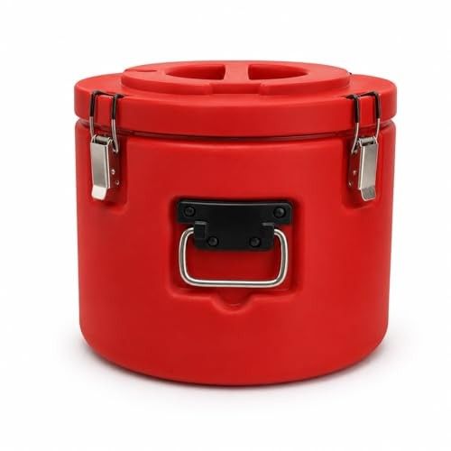 Insulated Food Storage Container for Hot & Cold Food BPA Free SS Thermal Food Barrel with Locking Lid Leak Proof Catering Food Carrier for Hotels, Restaurants & Tiffin Service (15 Lt)
