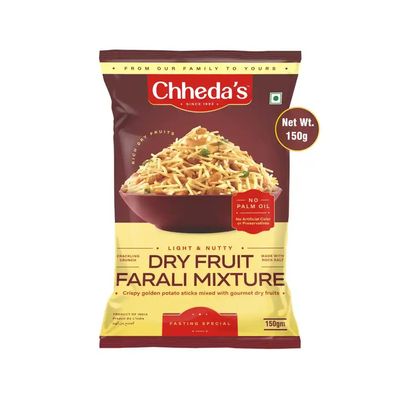 Zepto - Chheda's Dry Fruit Farali Mixture, Banana Chips and more snacks at 70% discount