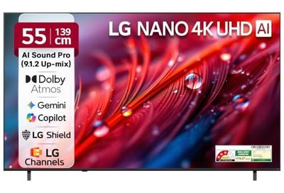 LG 139 cms (55 inches) U8 AI Series 4K Ultra HD (3840 x 2160) Smart webOS LED TV 55NU870BPLA 2026