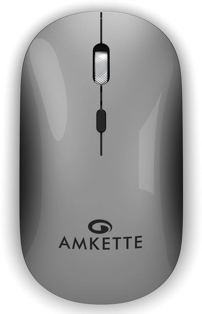 AMKETTE Hush Pro Epic Ambidextrous Optical Mouse (2.4GHz Wireless...more
