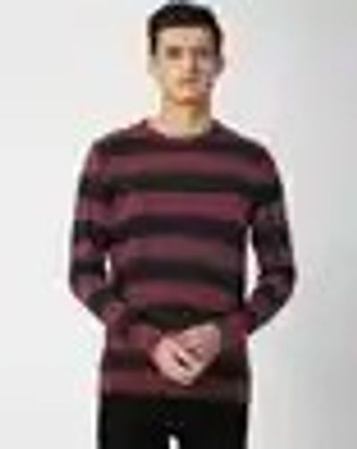 Red & Navy Blue Sweaters & Cardigans for Men by PETER ENGLAND
