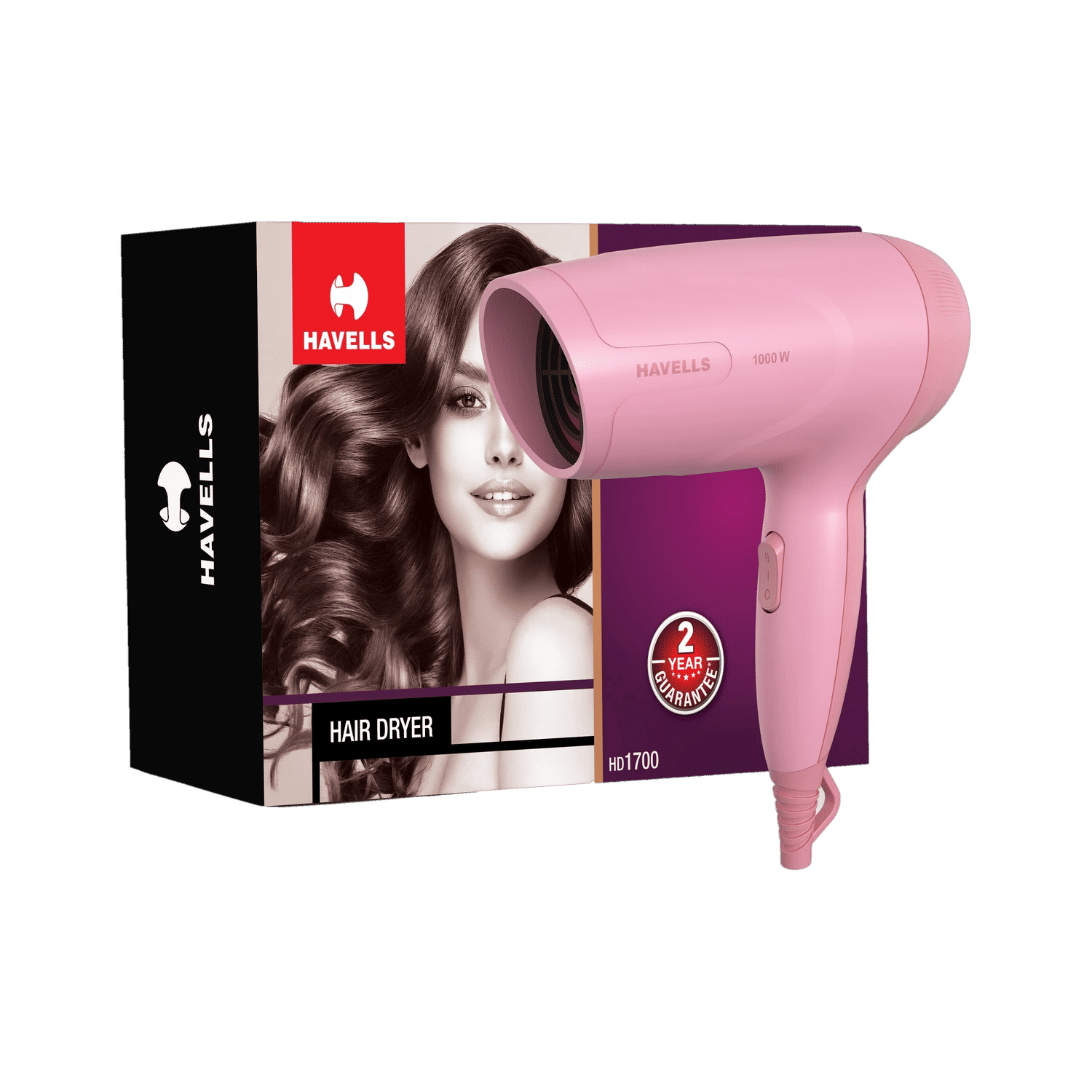 HAVELLS GHPDDABPPK00 Hair Dryer (1000 W, Peach)