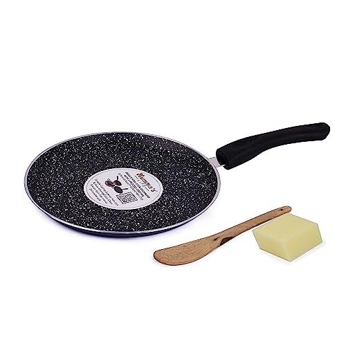 Mumma's LIFE Non Stick Dosa Tawa with Sturdy Riveted and Bakelite Handle
