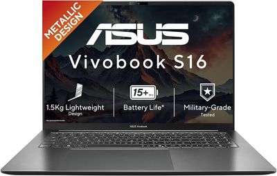 ASUS Vivobook S16 (2026),Intel Core 7 350 (Series 3),Intel iGPU,16GB RAM,512GB SSD,FHD+,16", AI Laptop
