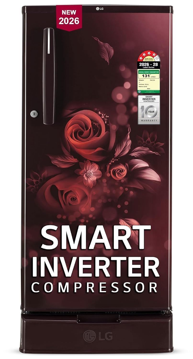 LG 185 L, 4 Star, Smart Inverter, Direct Cool Single Door Refrigerator