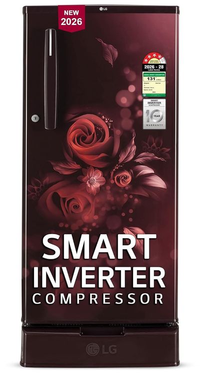LG 185 L, 4 Star, Smart Inverter, Direct Cool Single Door Refrigerator