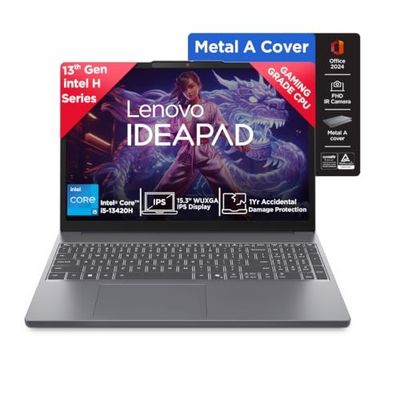 Lenovo IdeaPad Slim 3 15.3-Inch WUXGA Laptop | Intel Core i5 13th Gen, 16GB RAM, 512GB SSD, Metal Cover