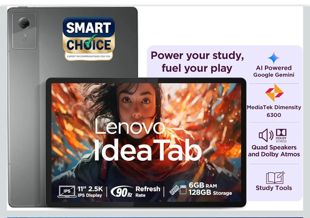Lenovo Idea Tab (Smartchoice) | WiFi Only |11" 2.5K IPS Display |6GB RAM + 128GB ROM
