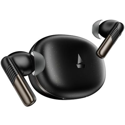 boAt Airdopes Prime 412, 4Mics AI-ENx Tech, 50 Hrs Battery, Multipoint Connectivity,Fast Charge, App Support, Bluetooth Earbuds, TWS Ear Buds Wireless Earphones with mic (Midnight Black)