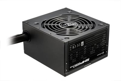 Sharkoon WPM Gold Zero 650 Watt 80 Plus Gold Certification Semi-Modular Power Supply - Black