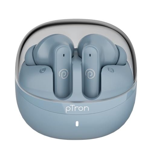 pTron Bassbuds Indie in-Ear TWS Earbuds w/ 10mm Drivers