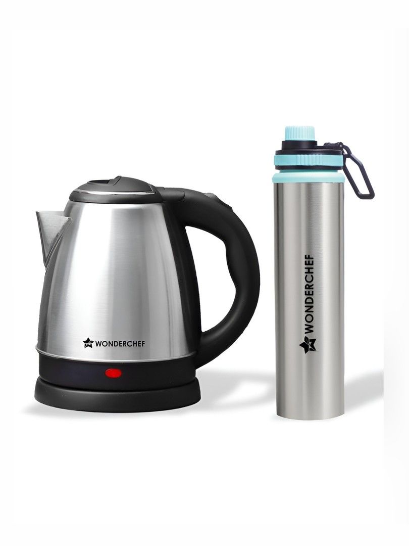 Buy Wonderchef Acura Stainless Steel Kettle 1.5 L With Sippy Bottle 750ml Gift Combo - Electric Kettle for Unisex 35843216 | Myntra