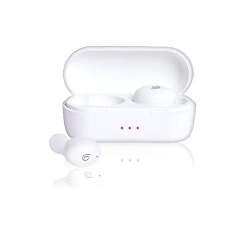 bl BOSTON LEVIN Levin Storm 5 Bluetooth Wireless Earbuds with Upto 30 Hour Total Playtime, Bluetooth V5.2, Ipx5 Water/Sweat Resistant, Immersive Sound Quality, Powerful Bass, 9Mm Drivers-White-in Ear