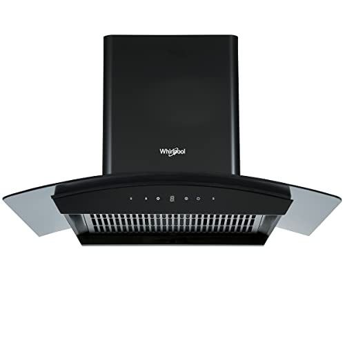 Whirlpool 90 cm 1250 m3/hr Filterless Auto Clean Chimney (Black), Standard