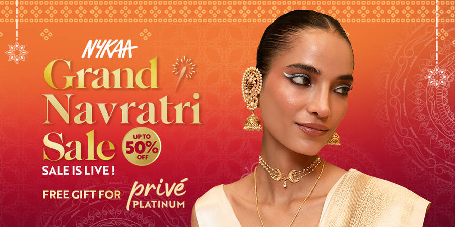 Nykaa Grand Navratri Sale: Up to 50% Off + Exclusive Free Gift For Privé Platinum Users