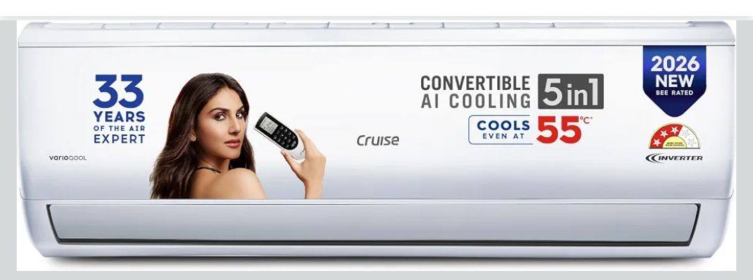 Cruise 1.5 Ton 3 Star VarioQool Inverter Split AC (New BEE, CWCVBM-VQ3D173)