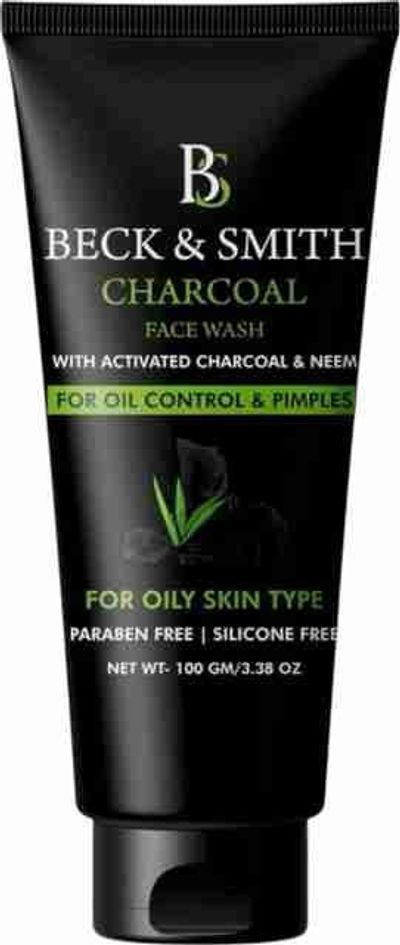 BECK AND SMITH charcoal neem deep cleansing anti bacterial oil control tan removal men women Face Wash (100 g)