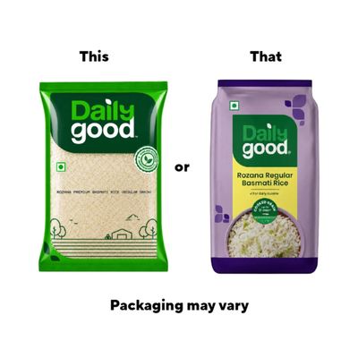 Zepto - Daily Good Rozana Regular Basmati Rice | Medium Grain 5kg