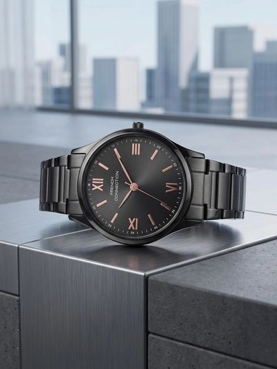Buy French Connection Men Dial & Stainless Steel Bracelet Style Straps Analogue Watch FCND15BM - Watches for Men 44289727 | Myntra