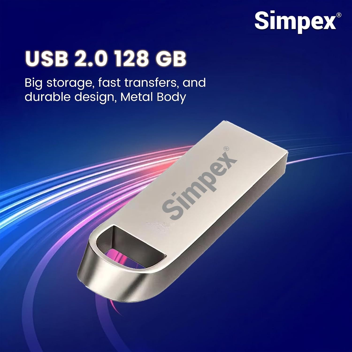 Simpex (128GB 2.0V) Metal Body 128GB USB Flash Drive