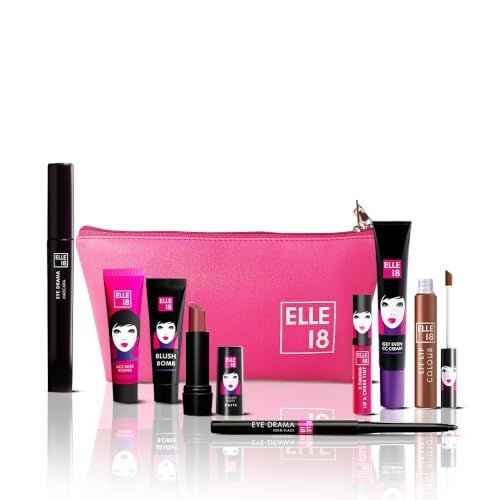 Elle 18 I'm Obsessed Makeup kit for complete look (8 products + pouch)