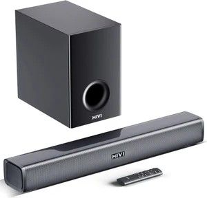 Mivi Fort H160 Soundbar, 160 Watts, 2.1 Channel, Multi-Input and ...more